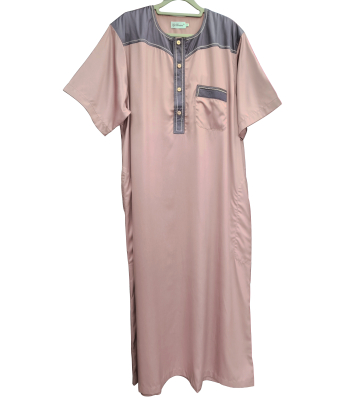Bi-color Short sleeves Qamis