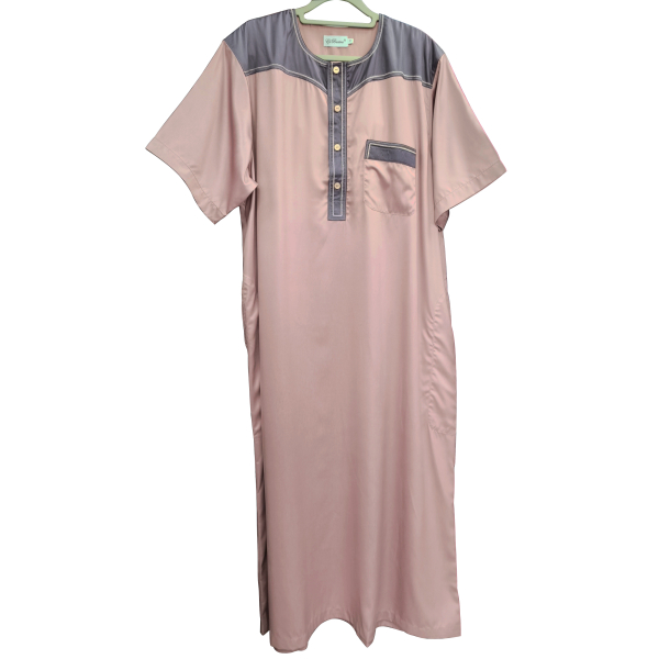 Bi-color Short sleeves Qamis