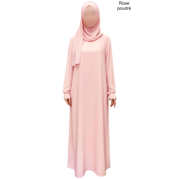 Abaya évasée manches tulipe - Soie de Médine