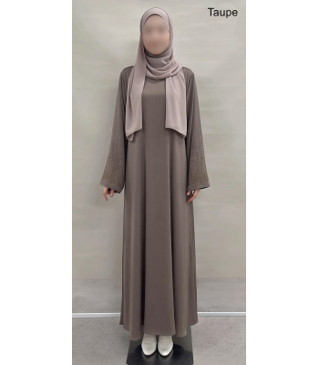 abaya with rhinestones