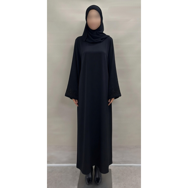 abaya with rhinestones