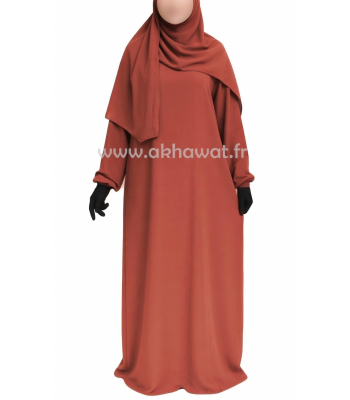 Abaya Caviary - manches élastiquées - El bassira