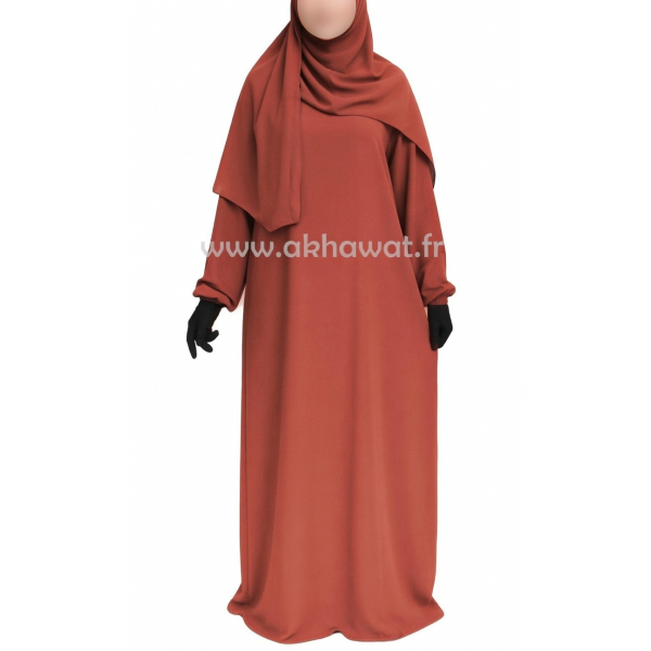 Abaya Caviary - manches élastiquées - El bassira