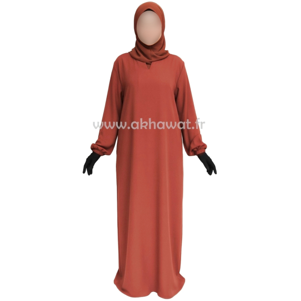 Abaya Caviary with elastic cuffs - El bassira