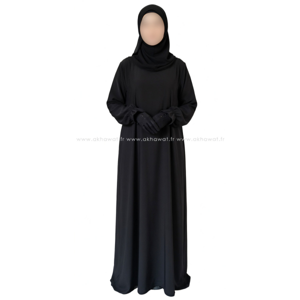 Abaya évasée manches tulipe - Soie de Médine