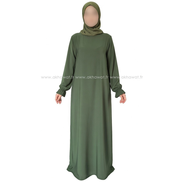 Abaya évasée manches tulipe - Soie de Médine