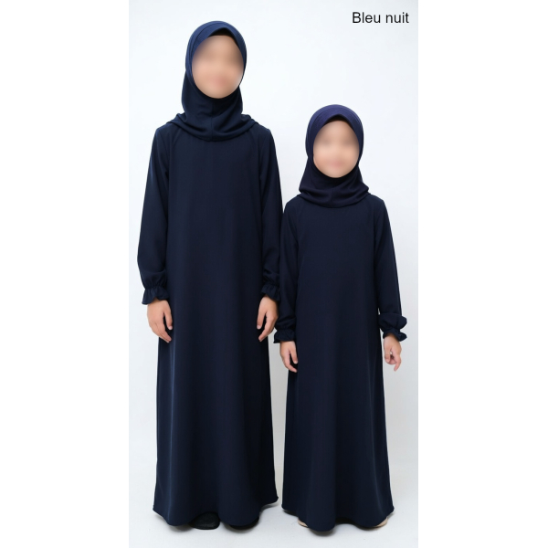Abaya 'Soie de Médine' - Fille (2 à 12 ans)