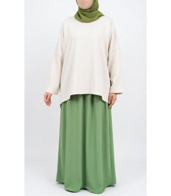 Flared skirt - light microfibre El bassira