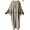 Butterfly abaya - Ruffled sleeves - Thick fabric