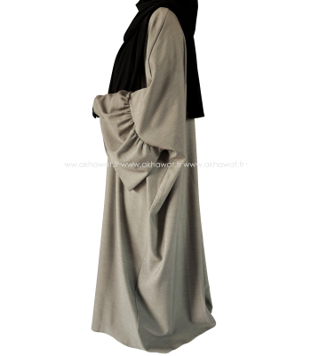 Butterfly abaya - Ruffled sleeves - Thick fabric