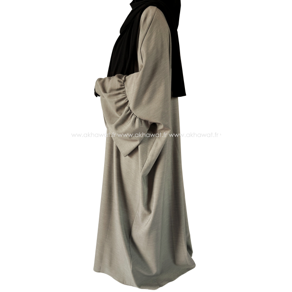 Butterfly abaya - Ruffled sleeves - Thick fabric