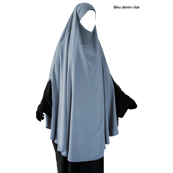 Khimar Cape avec fentes - Soie de Médine - 145 cm