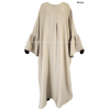 Ruffled sleeves large abaya