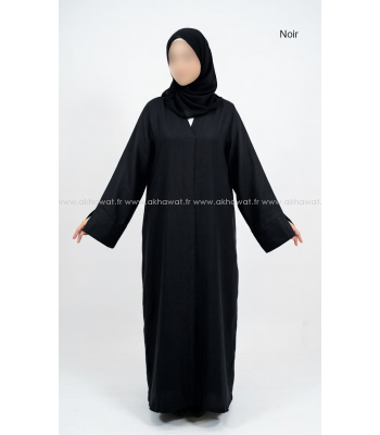 Linen style Abaya in Viscose