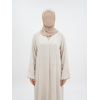 Linen style Abaya in Viscose