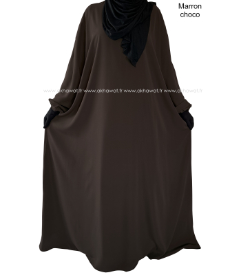 Abaya ample Caviary - 7 longueurs