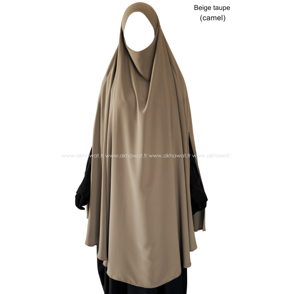 Khimar Cape avec fentes - Soie de Médine - 145 cm