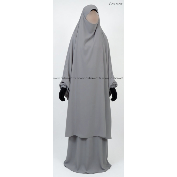 Caviary Jilbab - 2 pieces with skirt