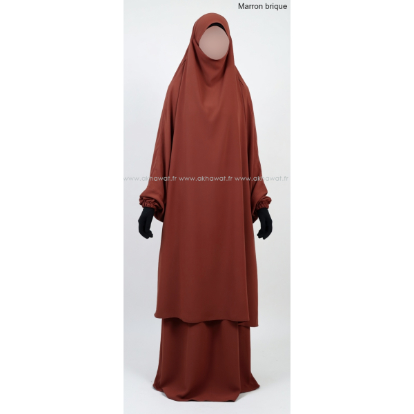 Caviary Jilbab - 2 pieces with skirt