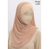 Ready to wear - Crossed hijab - Crepe & Viscose