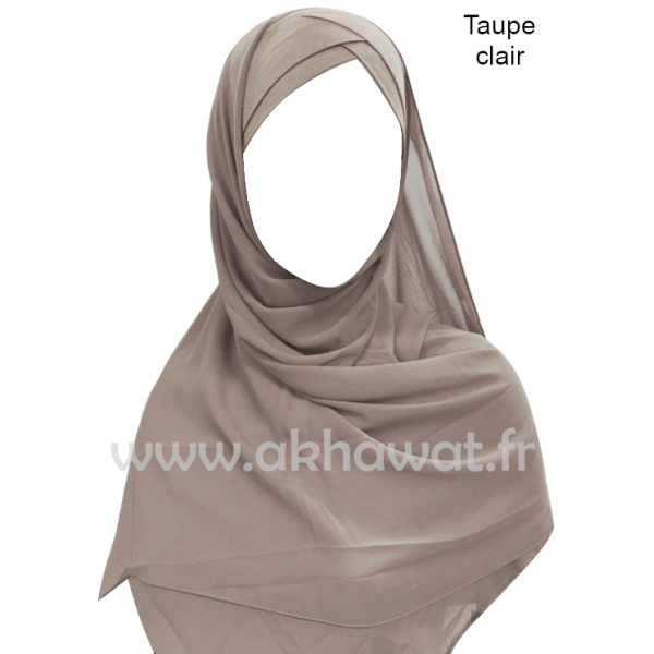 Ready to wear - Crossed hijab - Crepe & Viscose