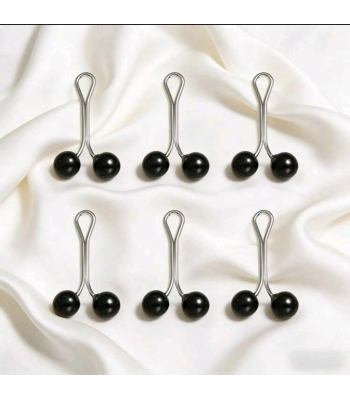 6 Pearl shape Hijab clips