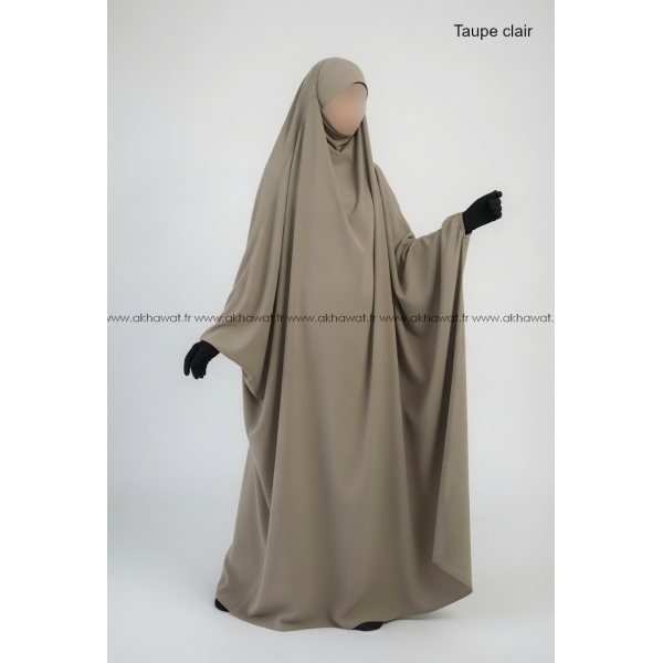 Jilbab Caviary 1 pièce papillon - El bassira