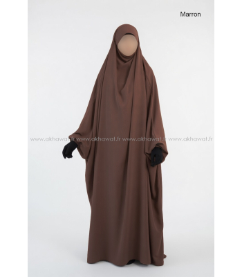 Jilbab microfibre léger Papillon 1 pièce - El bassira