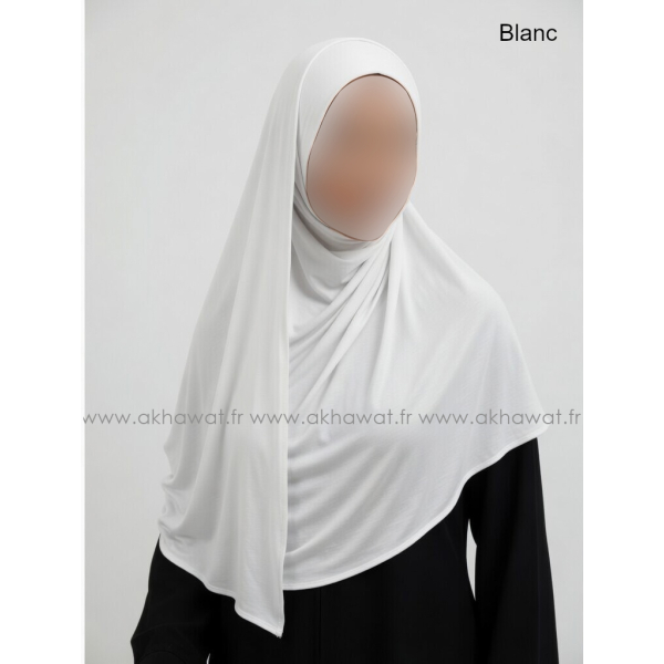 Hijab à enfiler avec ouverture pour Lunettes/Ecouteurs