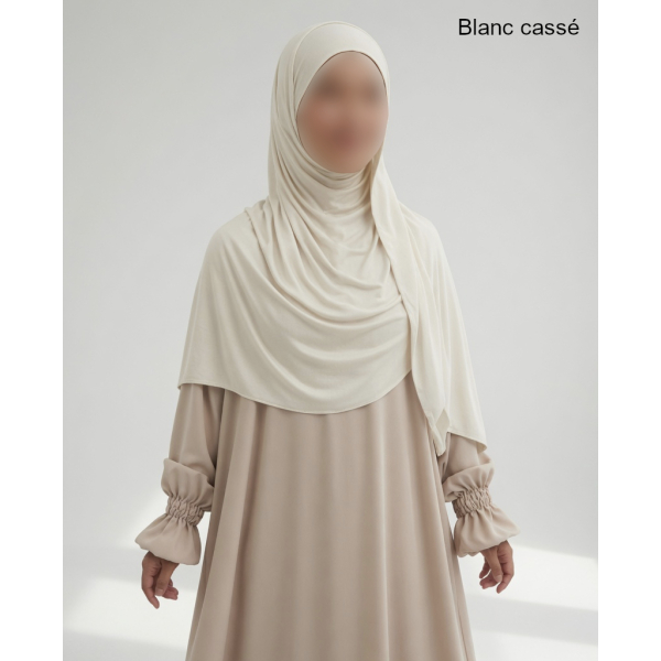 Hijab bonnet intégré simple - Jersey