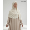 Hijab bonnet intégré simple - Jersey