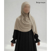 Hijab bonnet intégré simple - Jersey