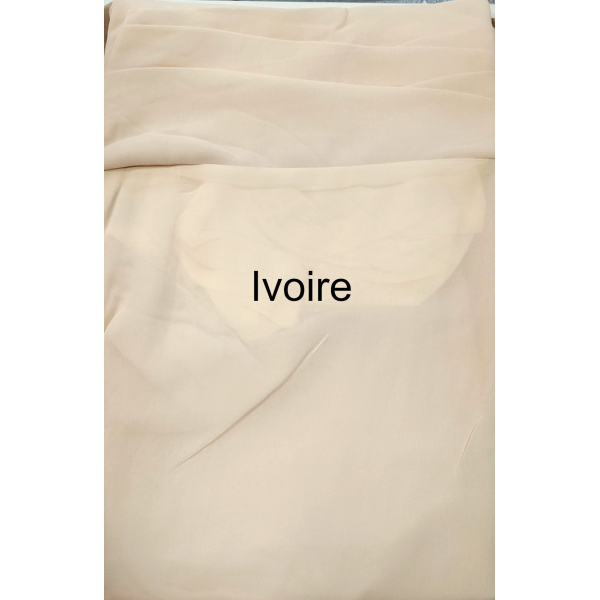 Hijab bonnet plissé - Tout mousseline crêpe