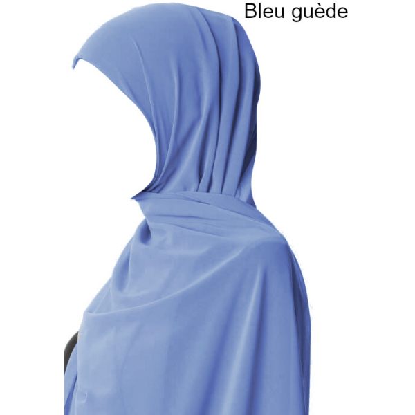 Hijab mousseline crêpe - 170x70 cm