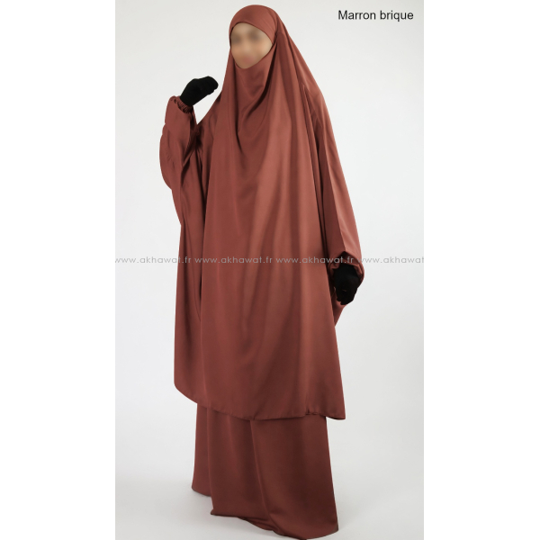 Jilbab Soie de Médine - 2 pièces jupe - El bassira