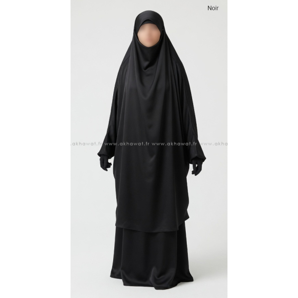 Jilbab Soie de Médine - 2 pièces jupe - El bassira