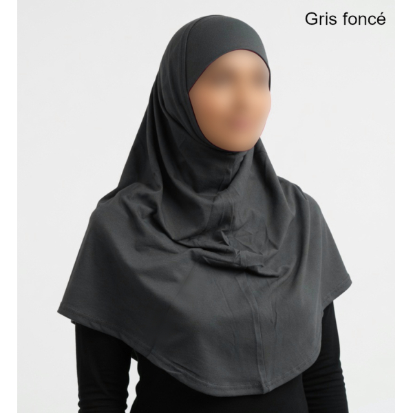 2 pieces hijab - Cotton