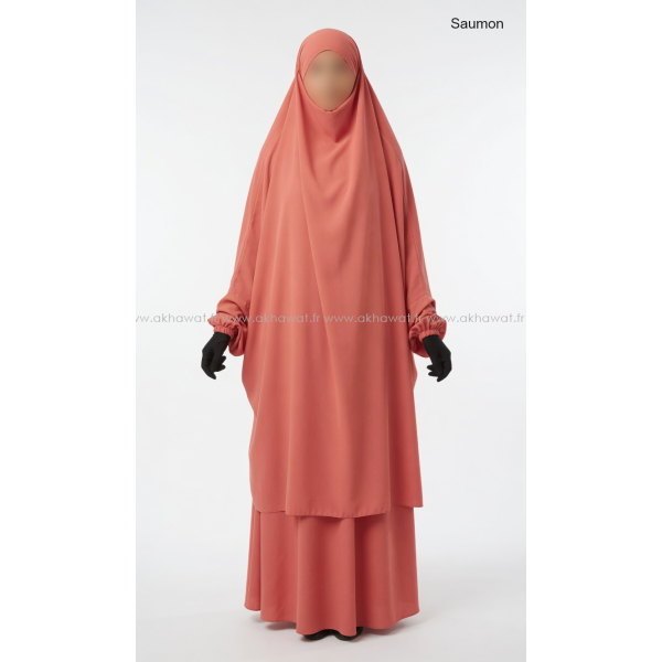 Jilbab Microfibre Léger 2 pièces jupe - El bassira