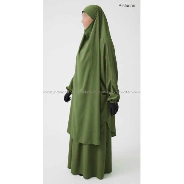 Jilbab Microfibre Léger 2 pièces jupe - El bassira