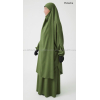 Jilbab Microfibre Léger 2 pièces jupe - El bassira