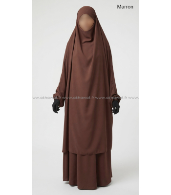 Jilbab Microfibre Léger 2 pièces jupe - El bassira
