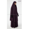 Light microfiber French Jilbab with flared skirt