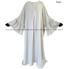 Abaya Papillon Jazz satiné - Manches volants