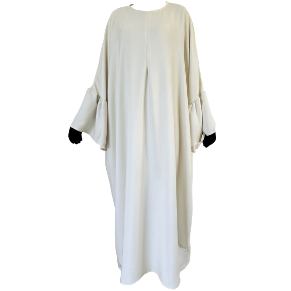 Abaya Papillon Jazz satiné - Manches volants