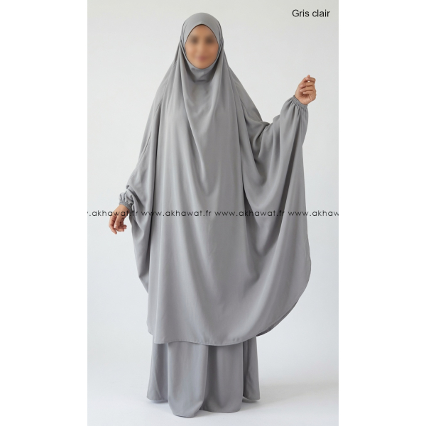 Light microfiber butterfly Jilbab with skirt