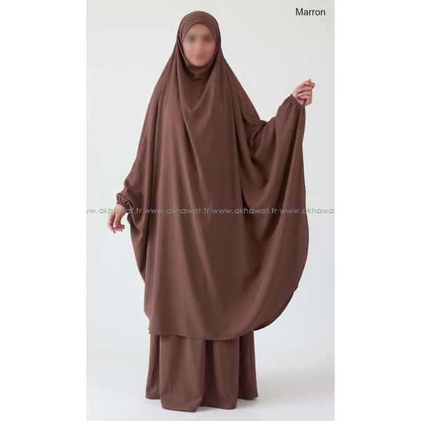 Light microfiber butterfly Jilbab with skirt