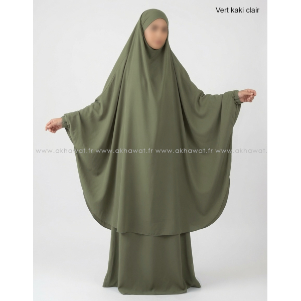 Jilbab Microfibre Léger Papillon avec jupe