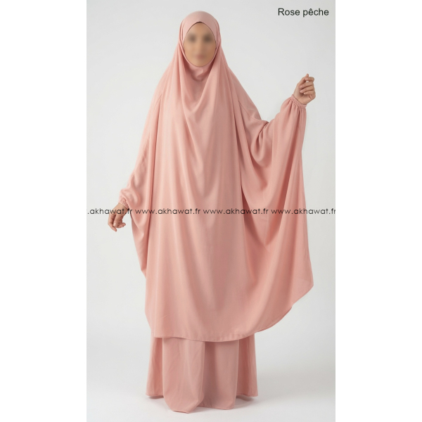 Jilbab Microfibre Léger Papillon avec jupe