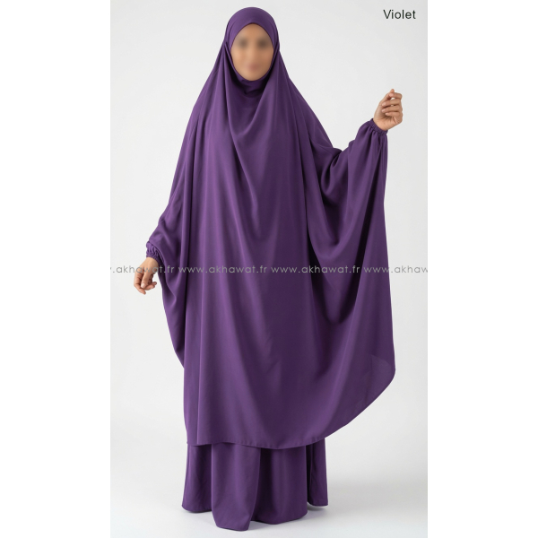 Light microfiber butterfly Jilbab with skirt