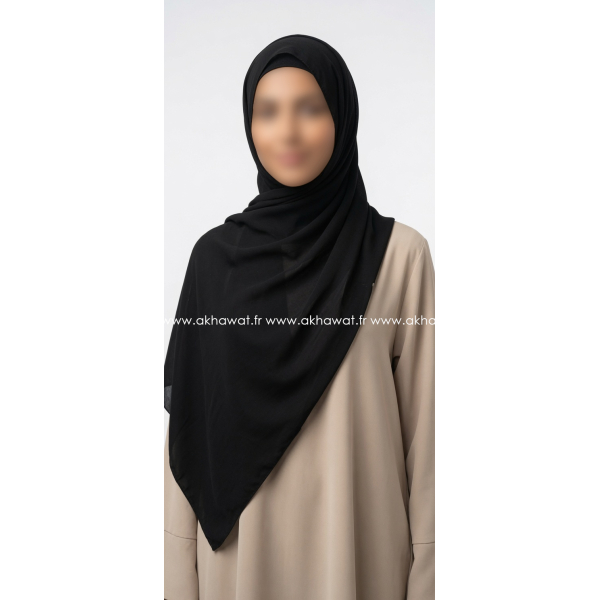 Grand hijab 100 % coton - Modal léger